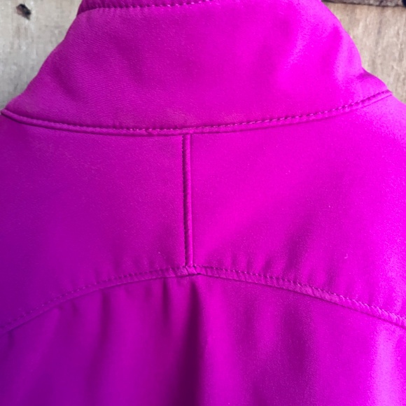 North End Three-Layer Fleece Jacket Soft Fuchsia Embroidered Squamish Valley L - Picture 13 of 16